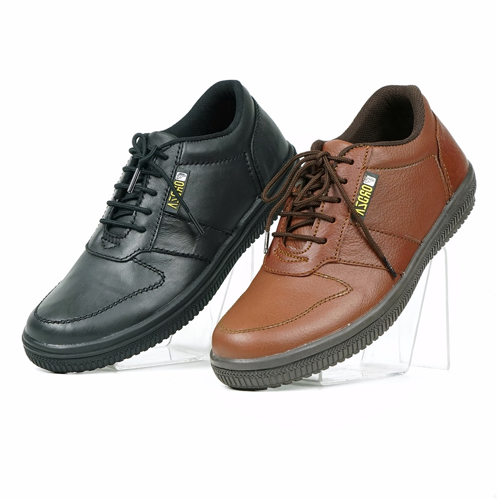 Sepatu Sneakers Pria Casual Kulit Asli Original Simple Hight Style For Men M.D902