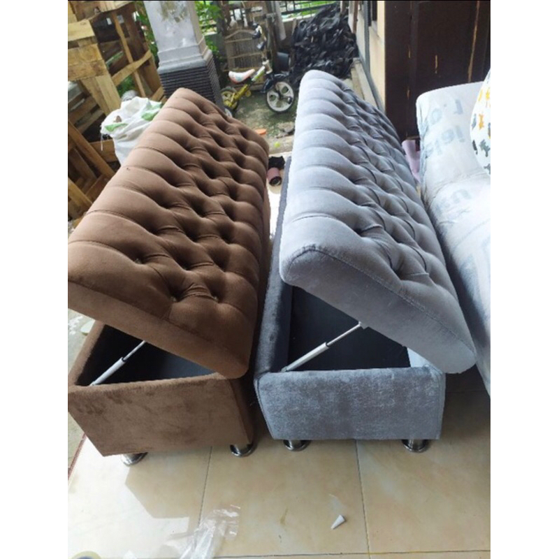 SOFA BENCH STORAGE BOX BISA BUAT SIMPAN BARANG BISA DUDUKIN 100kilo berat tahan