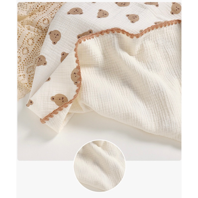 Four layer cotton muslin blanket korea