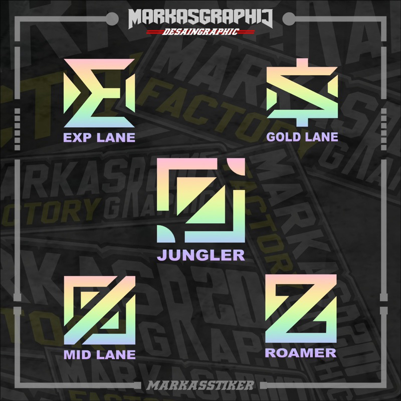 STIKER CUTTING ROLE MOBILE LEGEND