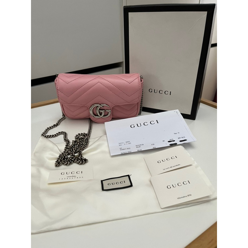 preloved gucci marmont super mini authentic original 100%