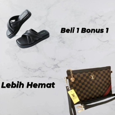 Sandal Wanita Terbaru Kekinian 2023 Beli 1 Gratis 1