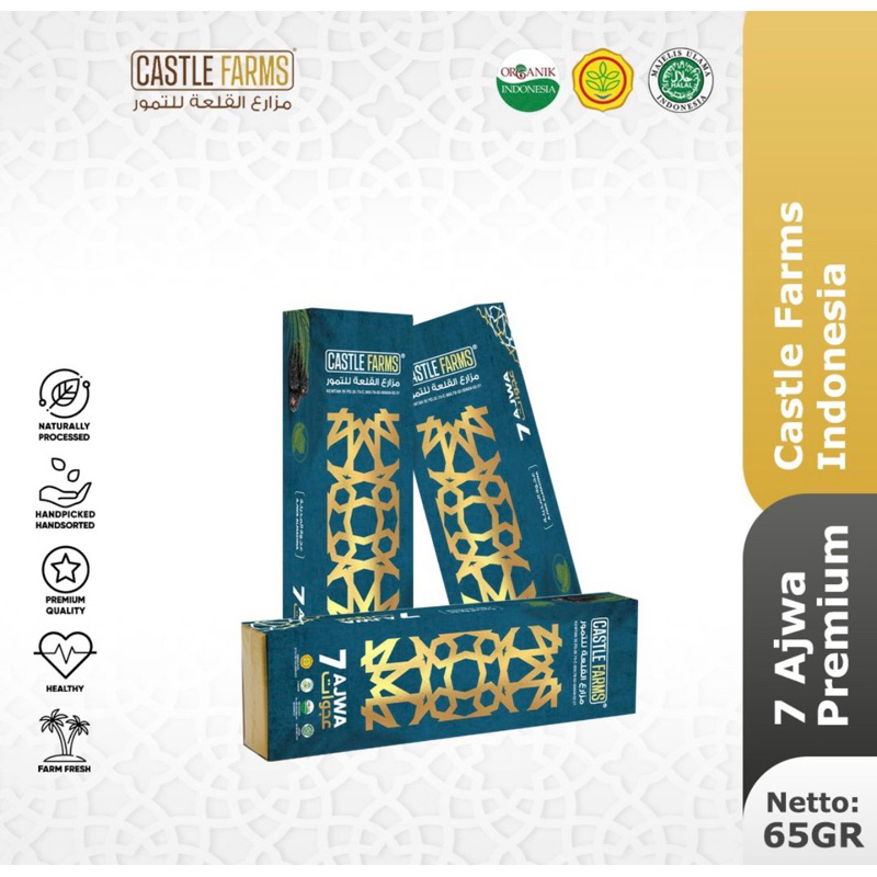 KURMA AJWA CASTLE PREMIUM 7 BUTIR 65GR