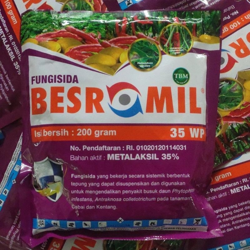 FUNGISIDA SISTEMIK BESROMIL 35WP-200GRAM