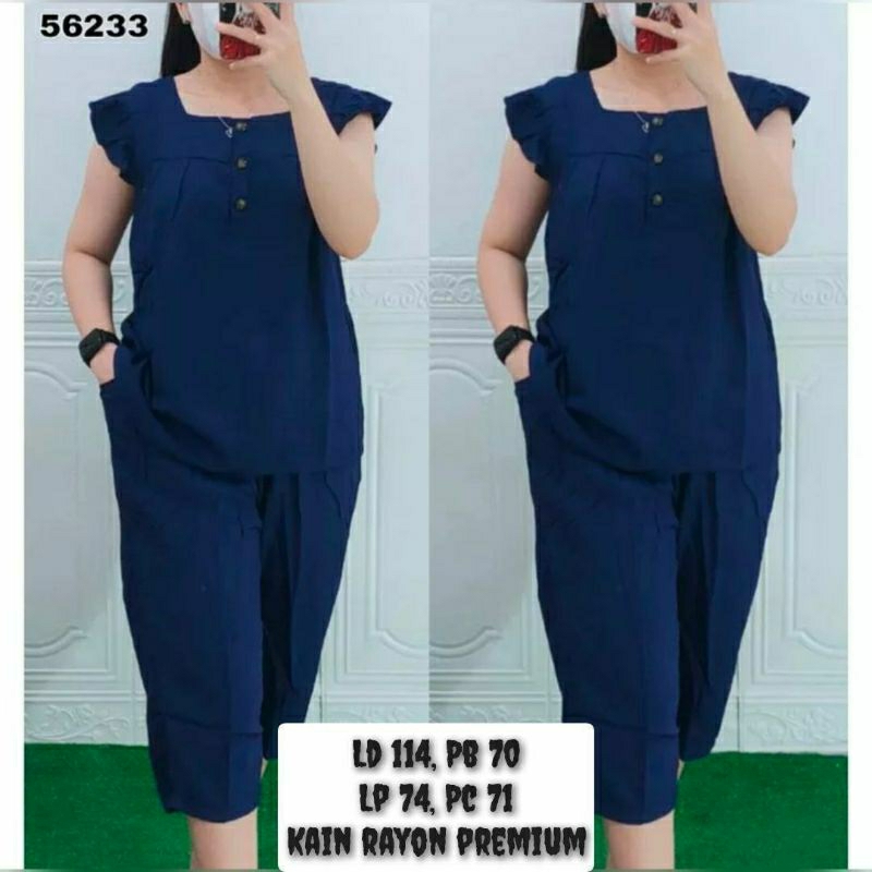 Setelan Wanita one set Kekinian dan Terbaru bahan rayon premium