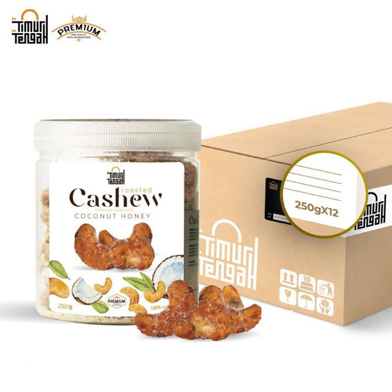 

Kacang Mete Cashew Coconut Honey 250 gr Original by Premium Timur Tengah High Quality