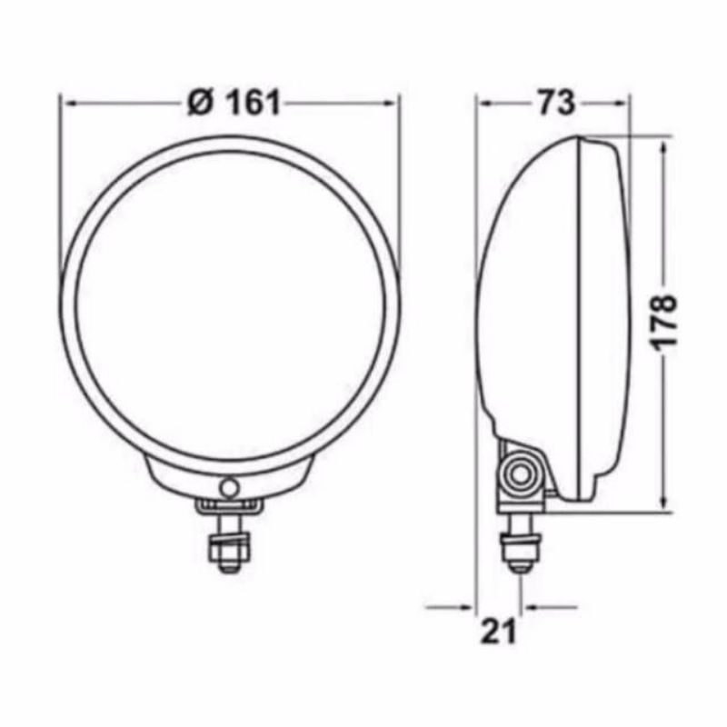 fog lamp lampu kabut lampu tembak universal hella comet 500 original hella