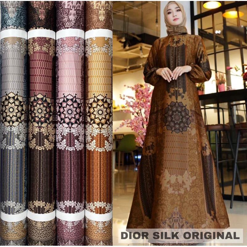 Kain D.Silk motif Shanum harga persetengah meter 0.5m