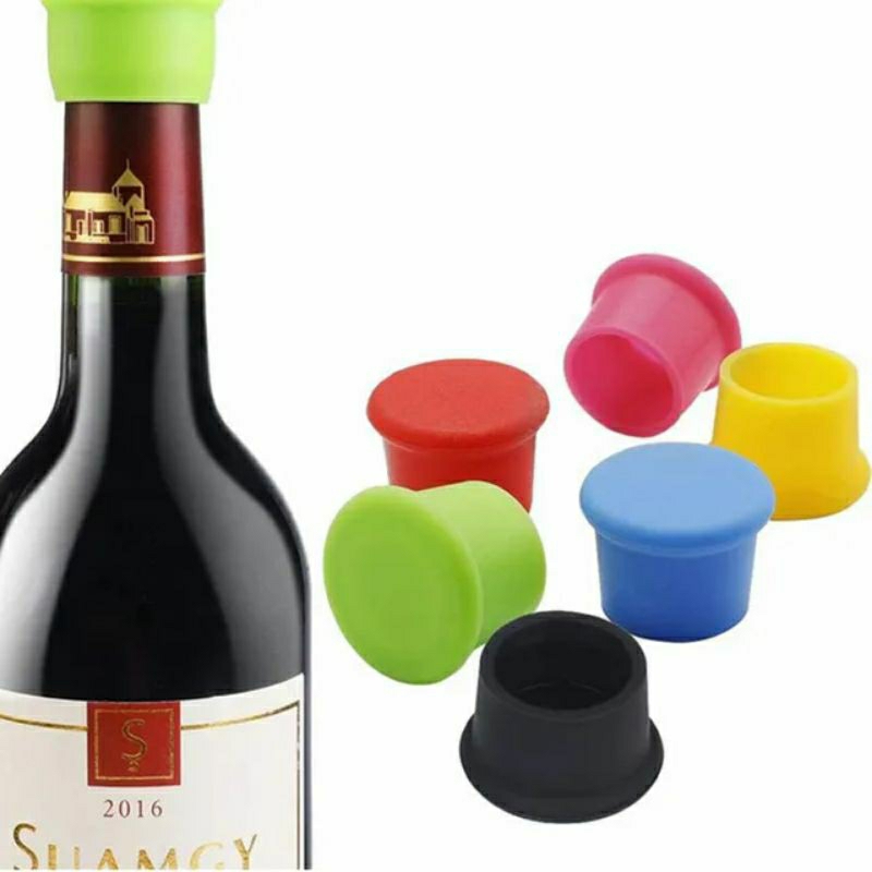 Tutupan Silikon Botol Kaca Tutup Silicone Wine Kecap Saus Cup Sealer