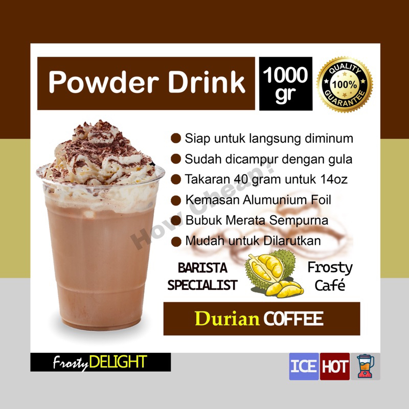 Durian Coffee Blend Bubuk 1kg [Ready to Drink] #023