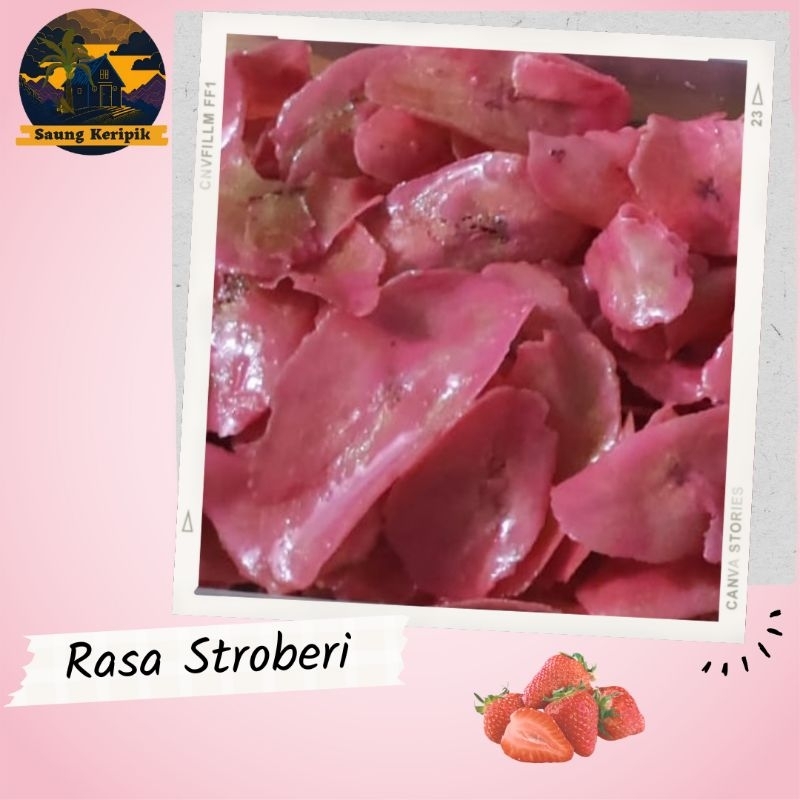 

Keripik Pisang Rasa Stroberi