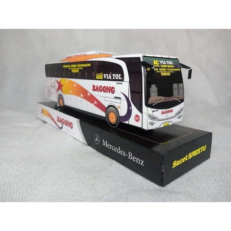 MINIATUR BIS BUS PAPERCRAFT BAGONG TRANSPORT BM LAKSANA LEGACY SR2 HD PRIME JETBUS 3 SHD ADIPUTRO TE