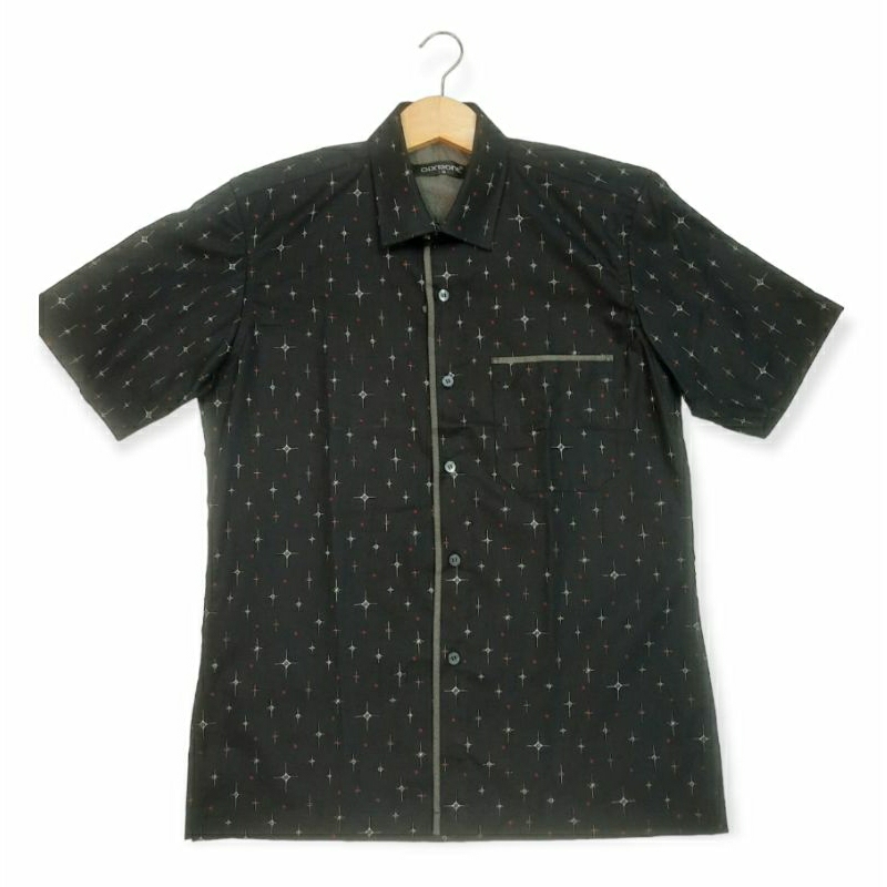 Atasan Kemeja Motif Pria Katun Hem Formal Casual Baju Kerja Pria M L XL A3