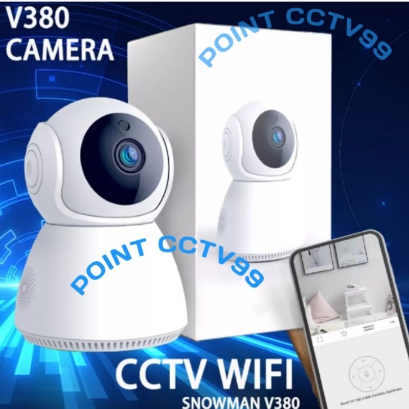 CCTV IP CAM SNOWMAN 1080P V380PRO LUBANG KABEL LAN 8MP FULL HD KAMERA NIGHT VISION CCTV IP WIRELESS 