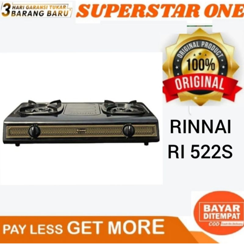 kompor gas 2 tungku RINNAI RI 522S kompor gas 2 tungku RINNAI RI 522S