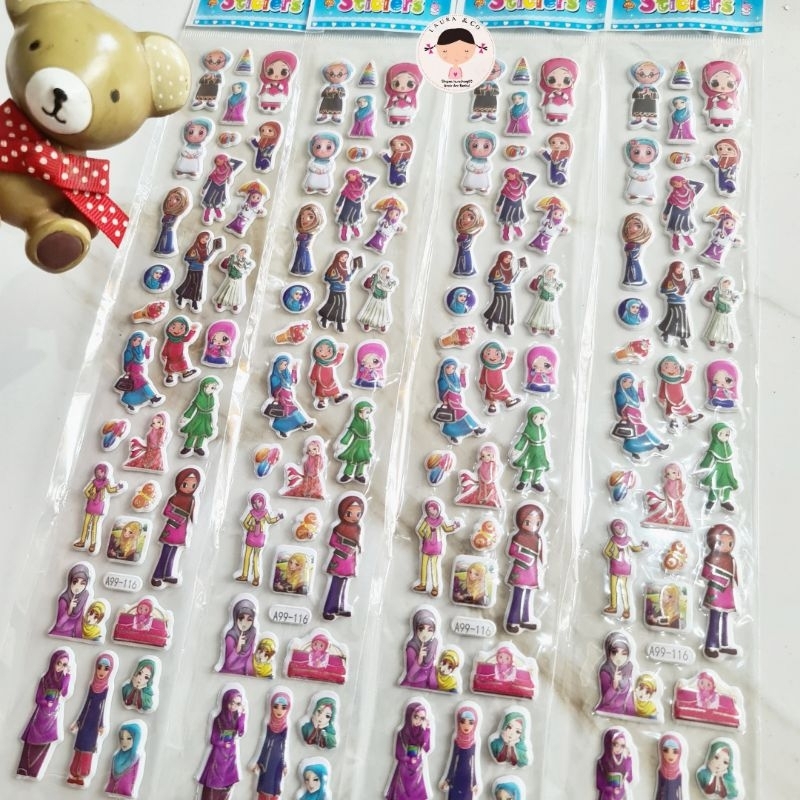 Stiker Set BTS BT21 Timbul 40pc Kpop Sticker