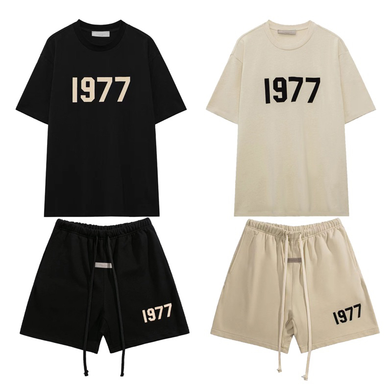 FOG 1977 Edition Tshirt Oversize Shortpants Fear of God Essentials 1977 Celana Pendek FOG Short Pant