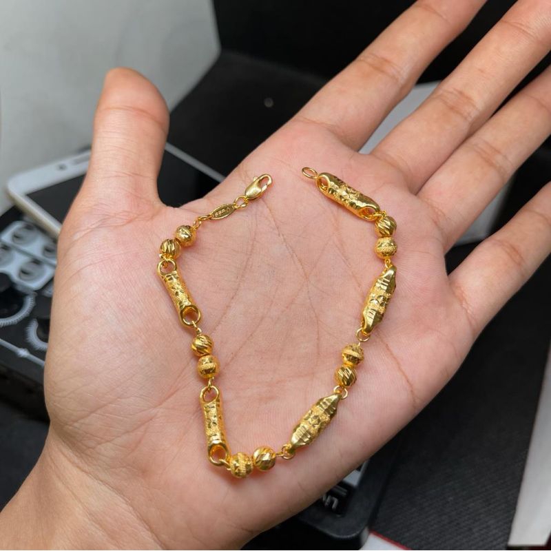 Gelang emas asli kadar 700/16k dewasa