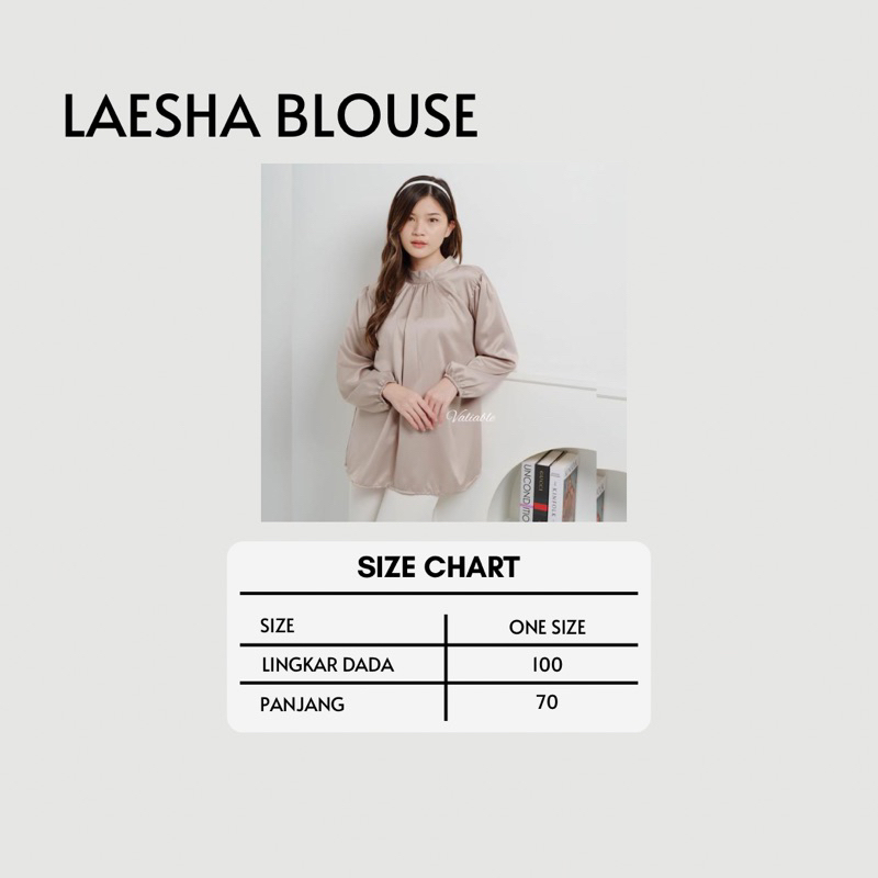 Laesha Satin Blouse Valiable