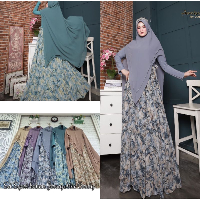 Annisa syar'i by ASM set syar'i