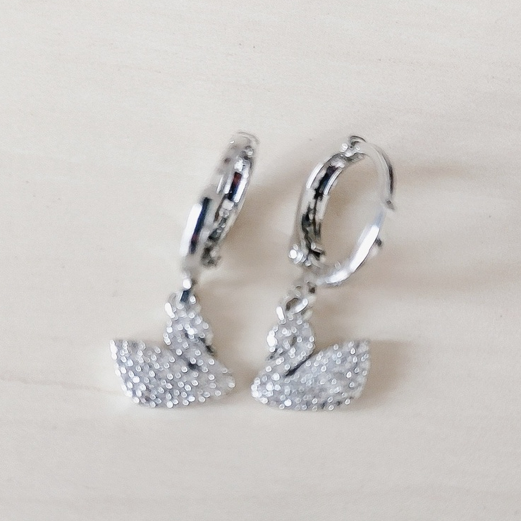 Anting Wanita Angsa Full Zirconia Silver