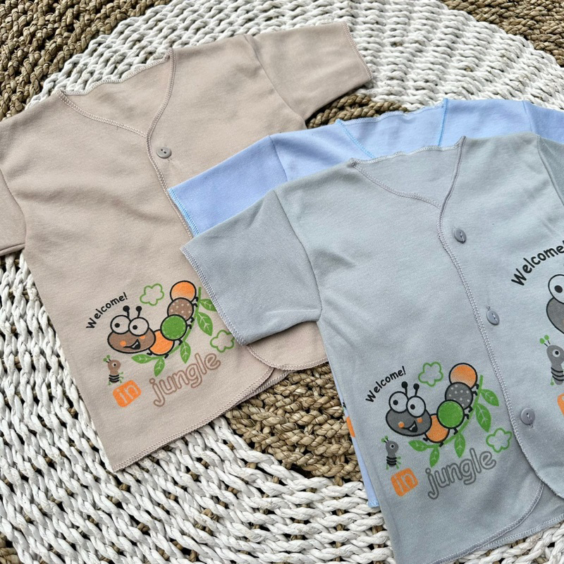 3 PCS Baju Lengan Pendek Bayi Bayi Atasan Bayi Baju Newborn Baju Bayi Baru Lahir Gift Bayi Hadiah Lahiran Bayi baju bayi lengan Pendek ASYAM BABY