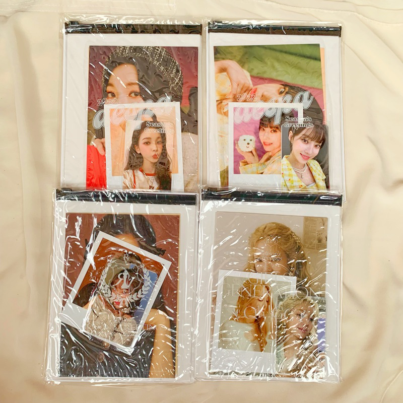 PHOTOCARD AESPA RED VELVET SNSD KARINA IRENE WINTER HYOYEON PHOTOPACK SEASON GREETING 2022 AESPA RED