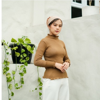 Ashika Manset Knit Rajut Kriwil Dalaman Manset