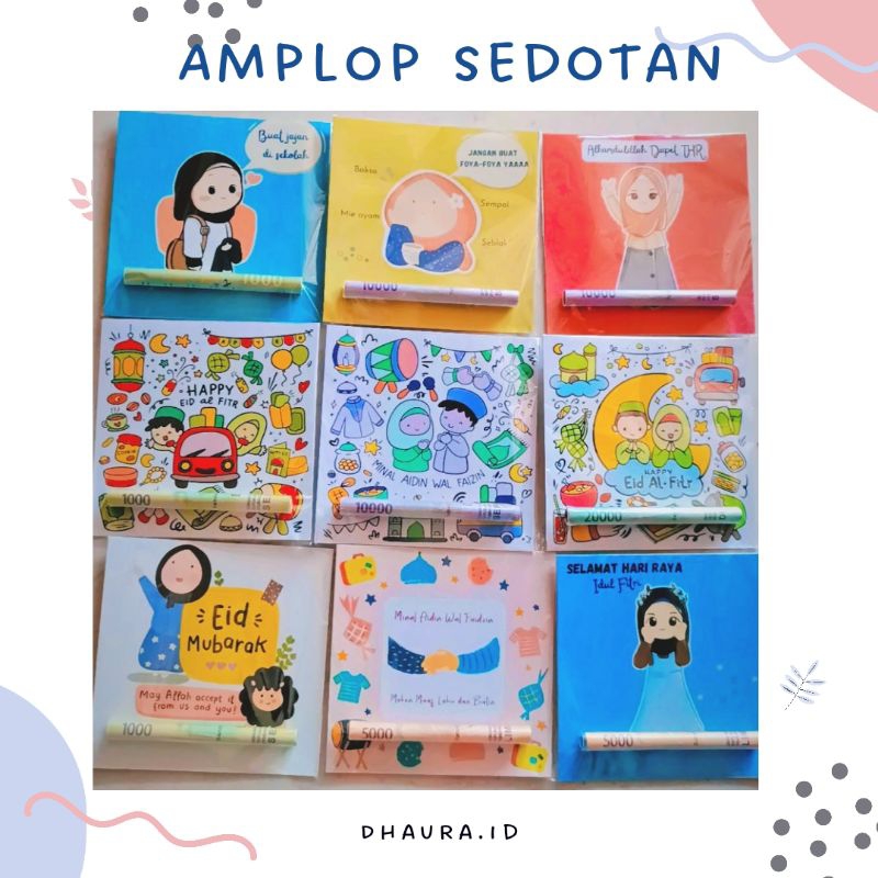 

Amplop sedotan / Amplop lebaran unik / Amplop lebaran