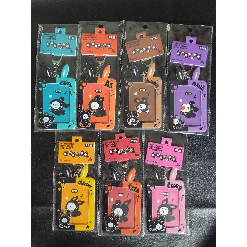(READY STOCK) BT21 PHOTO CARD HOLDER JAPAN BLACK RABBIT VERSION OFFICIAL PHOTOCARD HOLDER