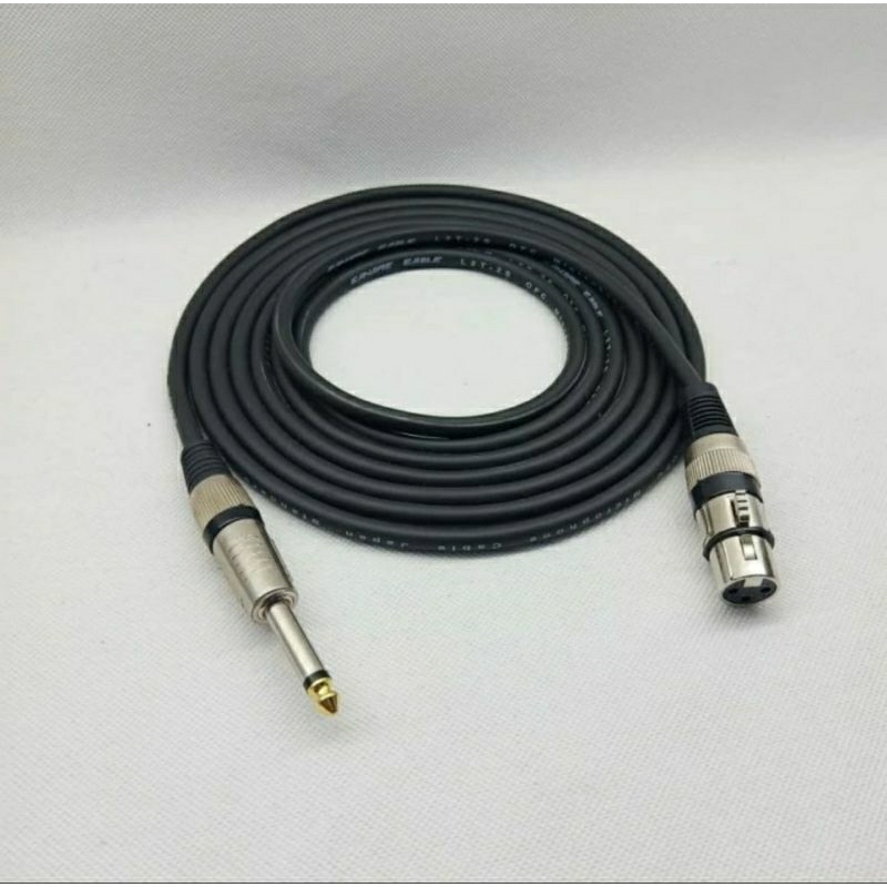 KABEL JACK AKAI TO CANON XLR MALE COWOK AKAI MONO TO CANON XLR FEMALE CEWEK JEK JAK JECK