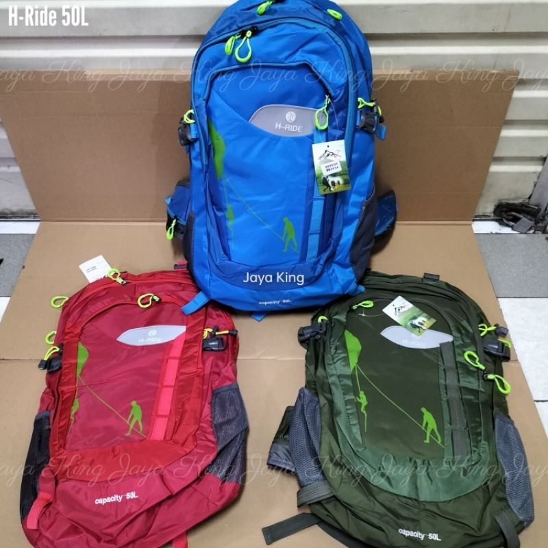 Ransel Jumbo Semi Carrier HRide 50L Tas Kemping Gunung Pria