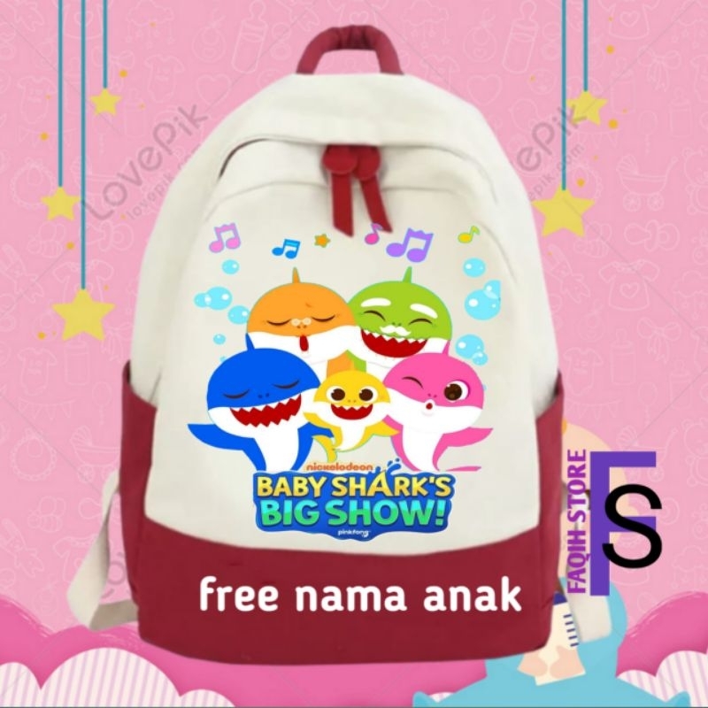 Tas Ransel Baby Shark's Tas Ransel Anak Sekolah Baby Shark's