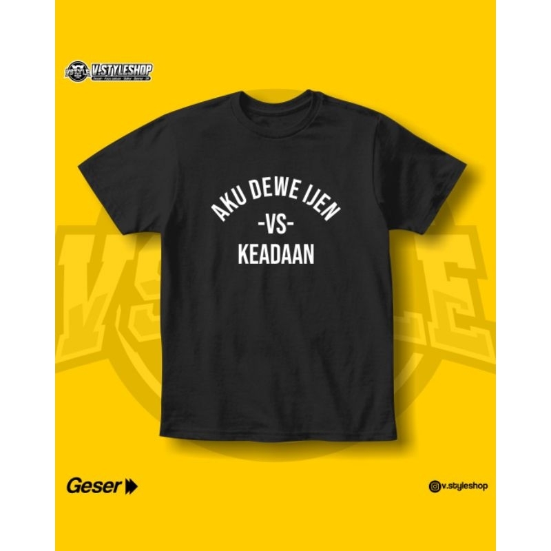 VSTYLE | KAOS CUSTOM SATUAN | KAOS KATA KATA | BEST SELLER