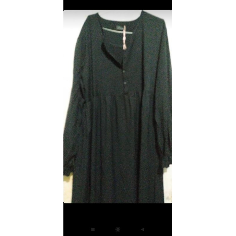 preloved ditsy livy crinkle hitam