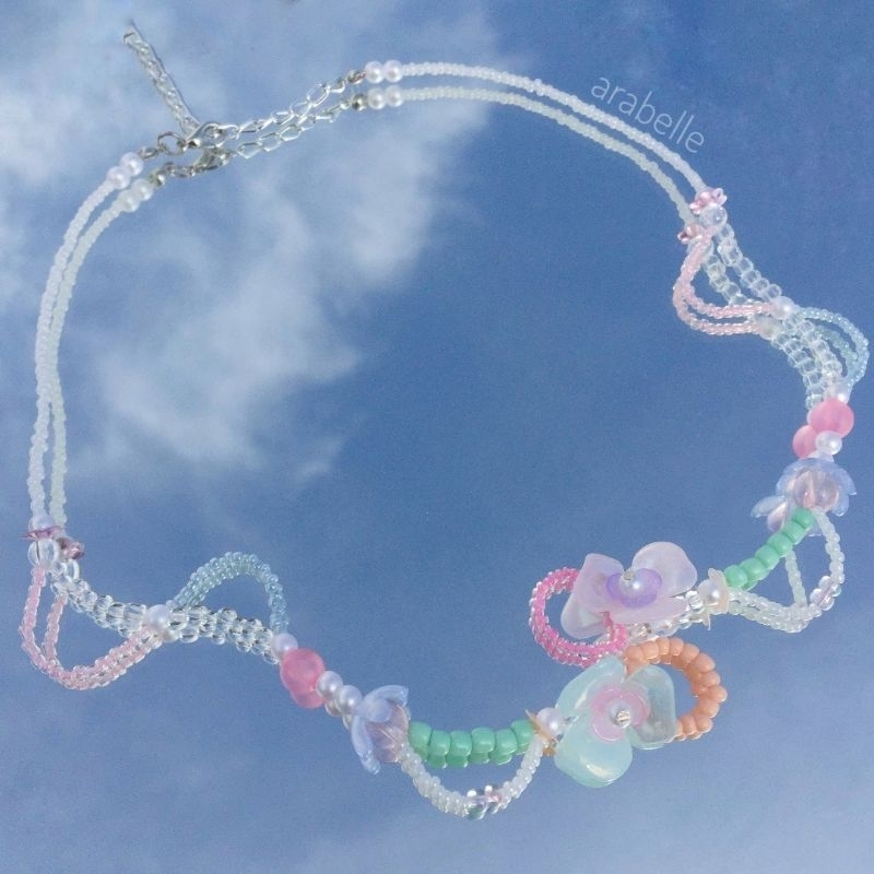 Kalung manik | Premium Beads Necklace - Kalung Daily Hijab/non Hijab Fashion | Handmade Choker Korean (SALE 7.7)