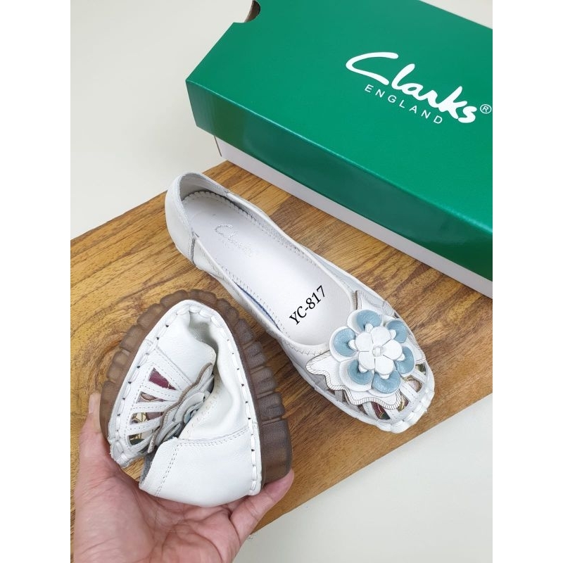 Clarks flat flower 817 / Sepatu wanita Clarks flat flower