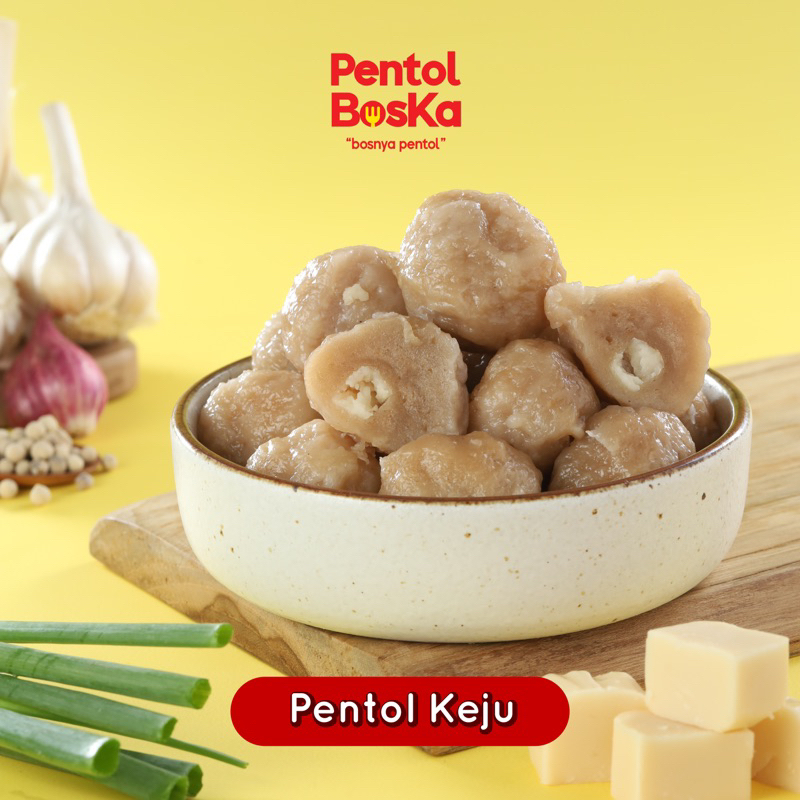 

PENTOL FROZEN BOSKA - Pentol Keju - 50 Pcs