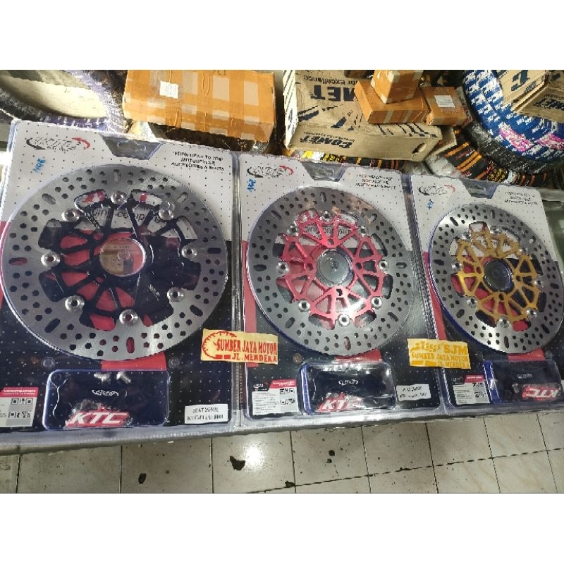 Disk Piringan Cakram KTC CNC floating 260mm Beat Scoopy Vario Disk KTC racing 260mm honda beat Scoop