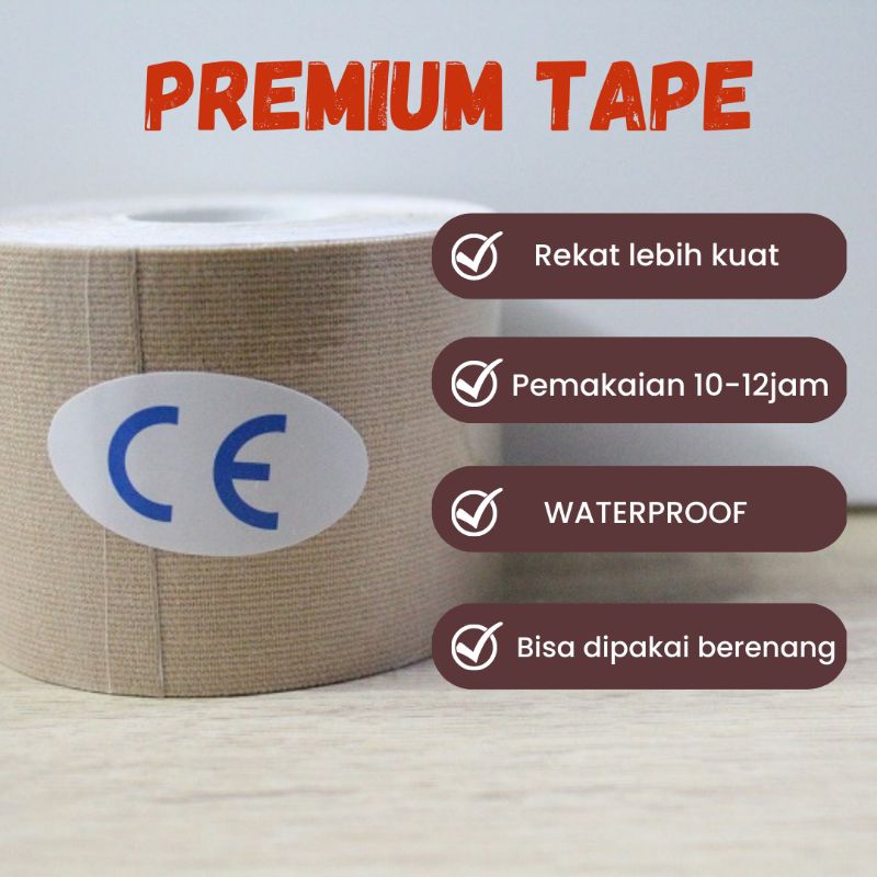 Breast tape plester payudara wanita perata dada tomboy # bratape