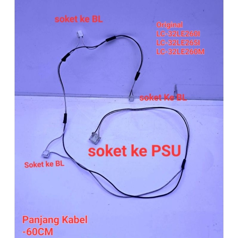 KABEL LAMPU BACKLIGHT TV SHARP LC-32LE260I / LC-32LE265I / LC-32LE260M