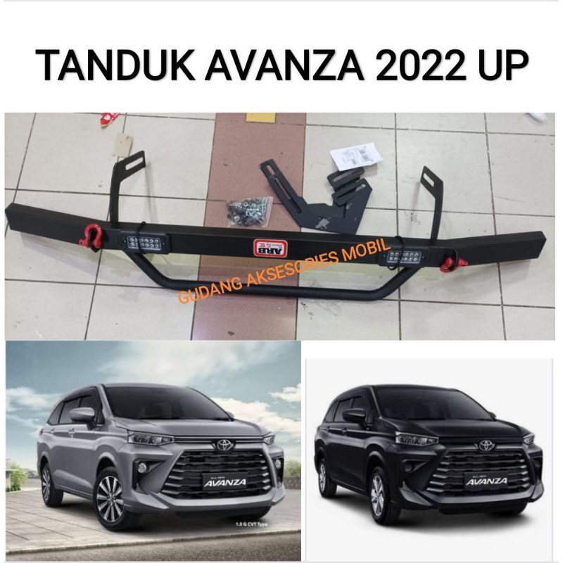 TANDUK TOWING BEMPER DEPAN MOBIL AVANZA 2022 - 2024 MODEL ARB ANTING LAMPU DRL