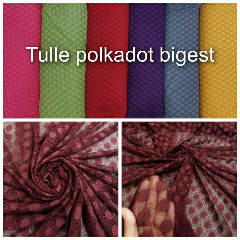 Tulle polkadot/polkadot tulle/tulle dor/tulle bintik