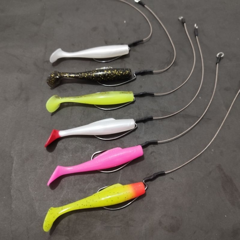 SOFT LURE 8CM SATUAN I UMPAN CASTING IKAN GABUS DAN TOMAN