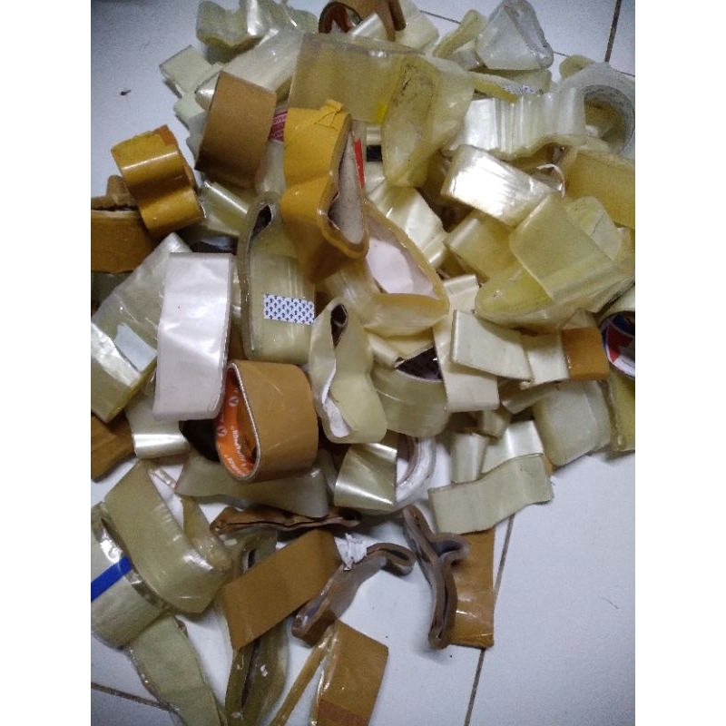 PROMO Lakban/tape kiloan bening dan coklat murah kualitas lengket