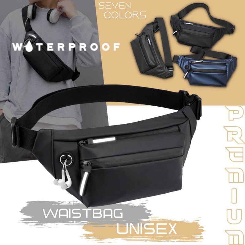 Tas Pria import Tas Selempang Pria Bahan Waterproof Slingbag Tas Pria HB350