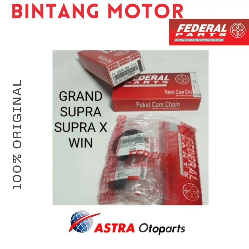 Paket Rantai Keteng Kamprat Grand Supra X Win ORI Federal