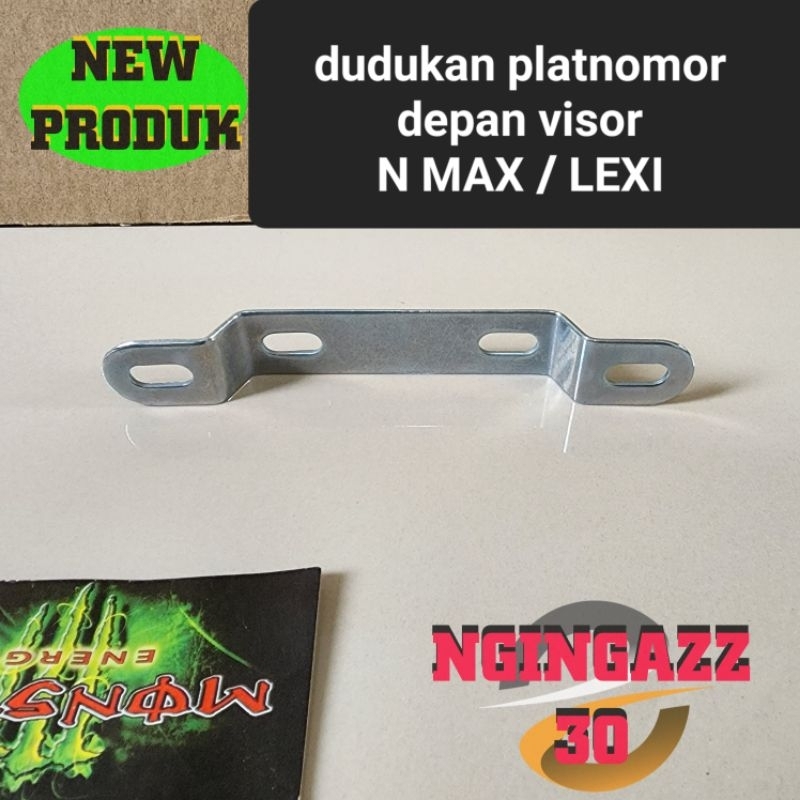 dudukan plat nomor depan NMAX N MAX LEXI set baut