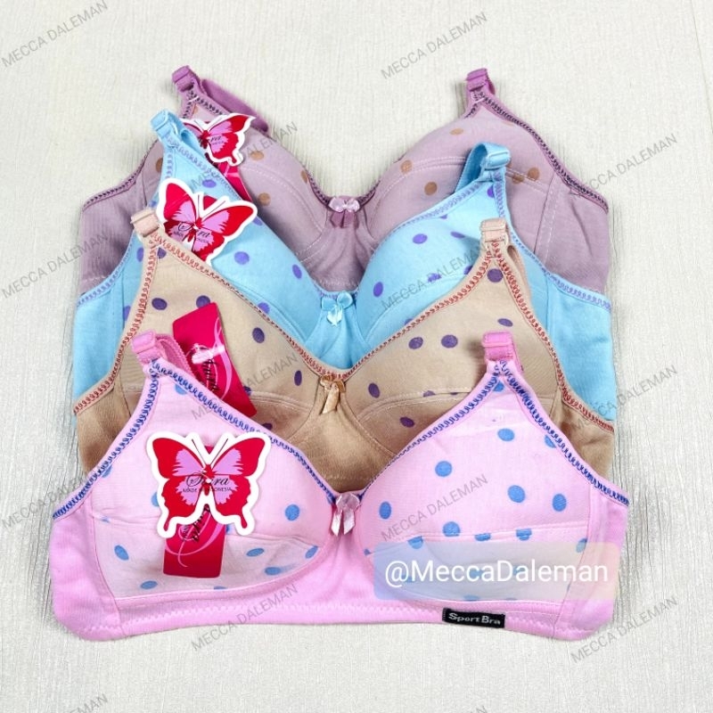 Sport Bra Bh Sport Anak Remaja SD SMP SMA Dewasa Motif Polkadot Murah Tanpa Busa Tanpa Kawat