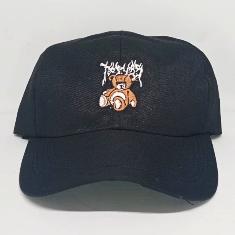 TOPI BASEBALL TEDDY BEAR BORDIR / TOPI BASE BALL TEDDY BEAR BORDIR